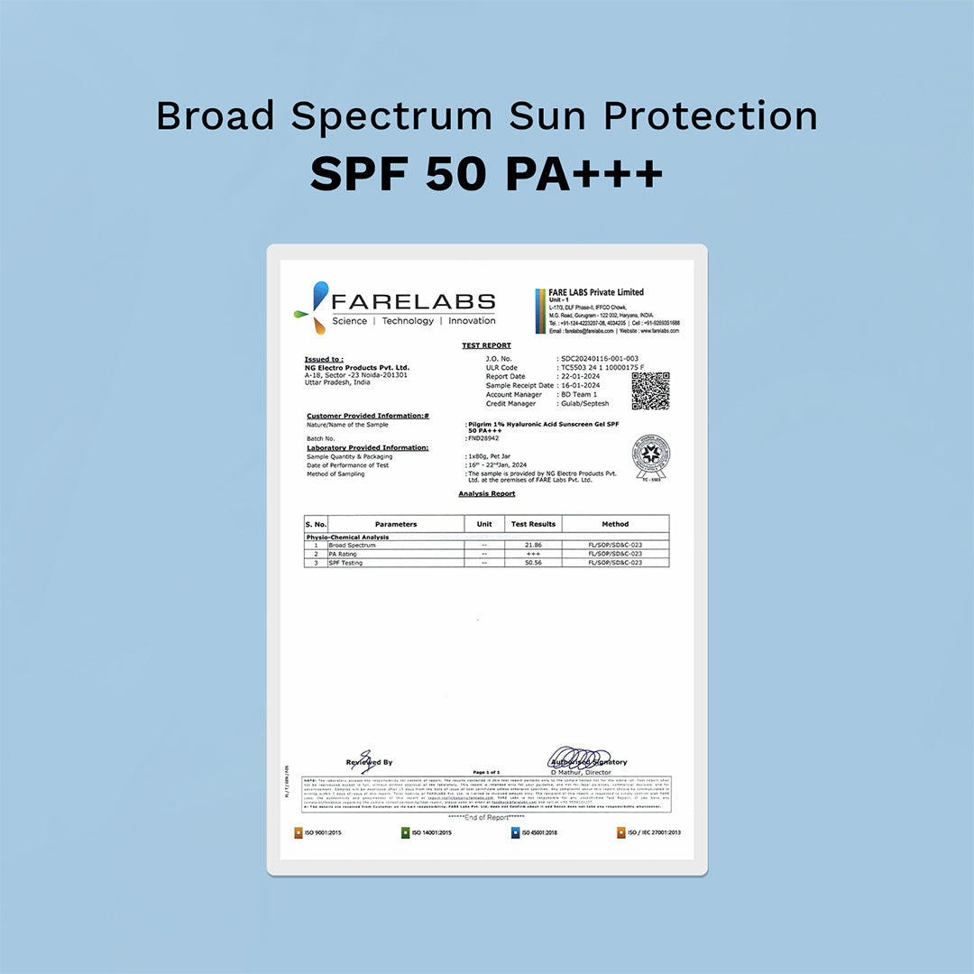 1% Hyaluronic Acid Sunscreen Gel SPF 50 PA+++ (Copy)