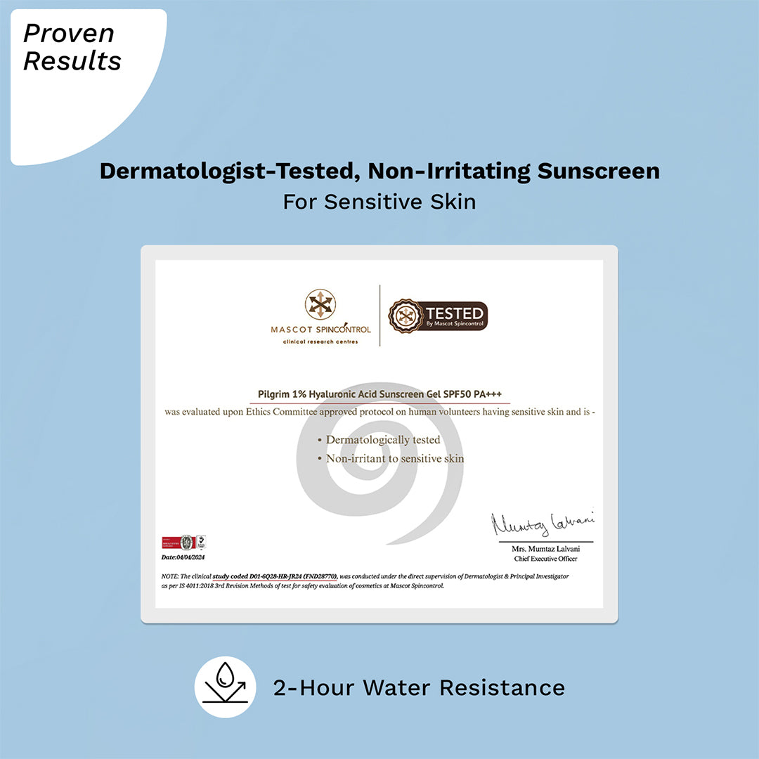 1% Hyaluronic Acid Sunscreen Gel SPF 50 PA+++