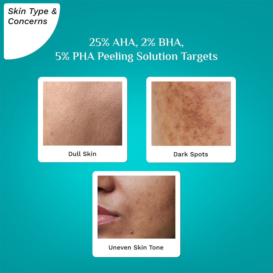 Pilgrim Peeling Solution skin type and targets