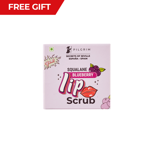 Squalane Blueberry Lip Scrub - FREE GIFT - Pilgrim India